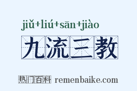 九流三教是什么意思的图片